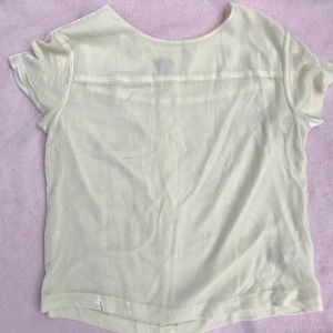 J. Crew Cream Velvet Top